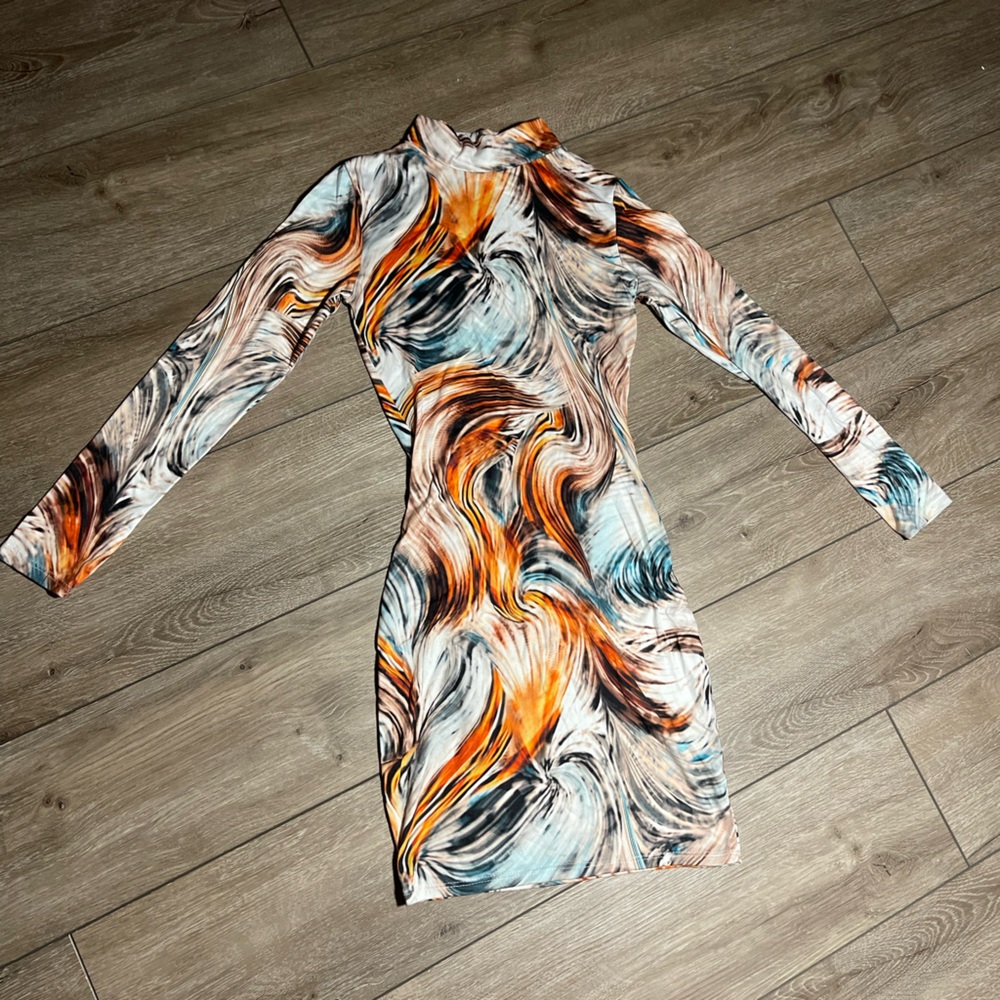 Bodycon Turtle Neck Mini Dress